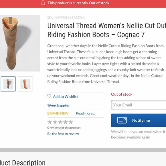 RESTOCKED!! NELLIE BOOTS COGNAC - Picture 8 of 11